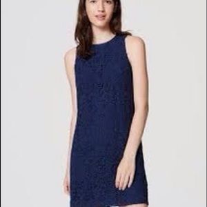 NWT LOFT Cotton Lace Shift Dress